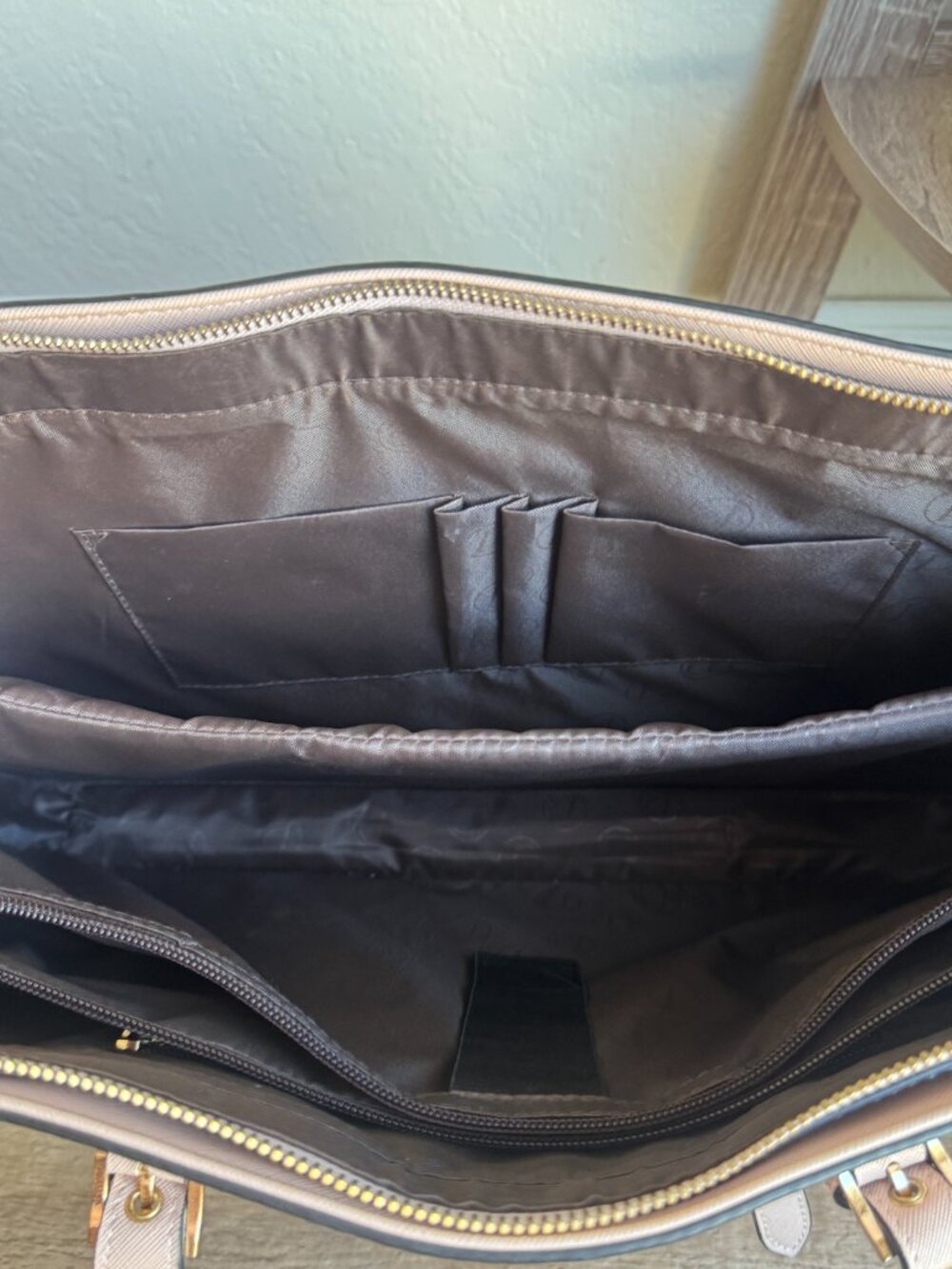 Vista Blush Pink Laptop Tote, Bag w/ 15” Laptop Compartment - Picture 7 of 8